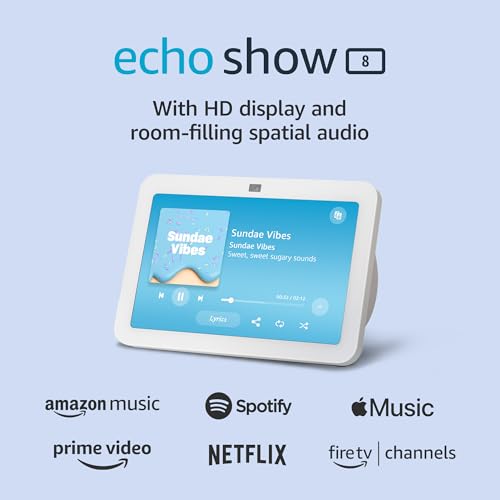 Charcoal Echo Show 8 with Spatial Audio A430