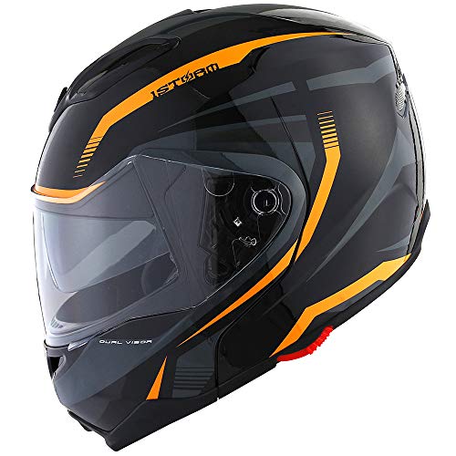 Modular Flip up Dual Visor Full Face Motorcycle Helmet D692