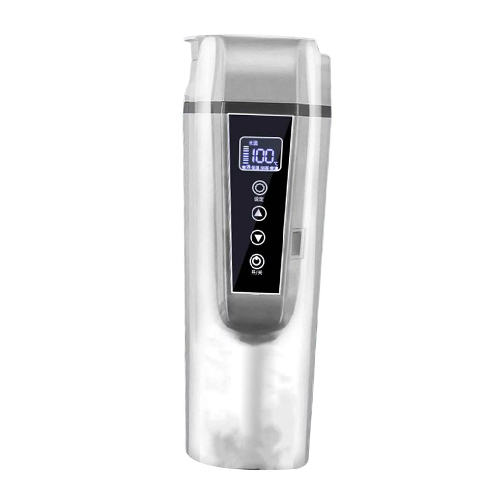 12V/24V Digital Display Heating Cup White L38846
