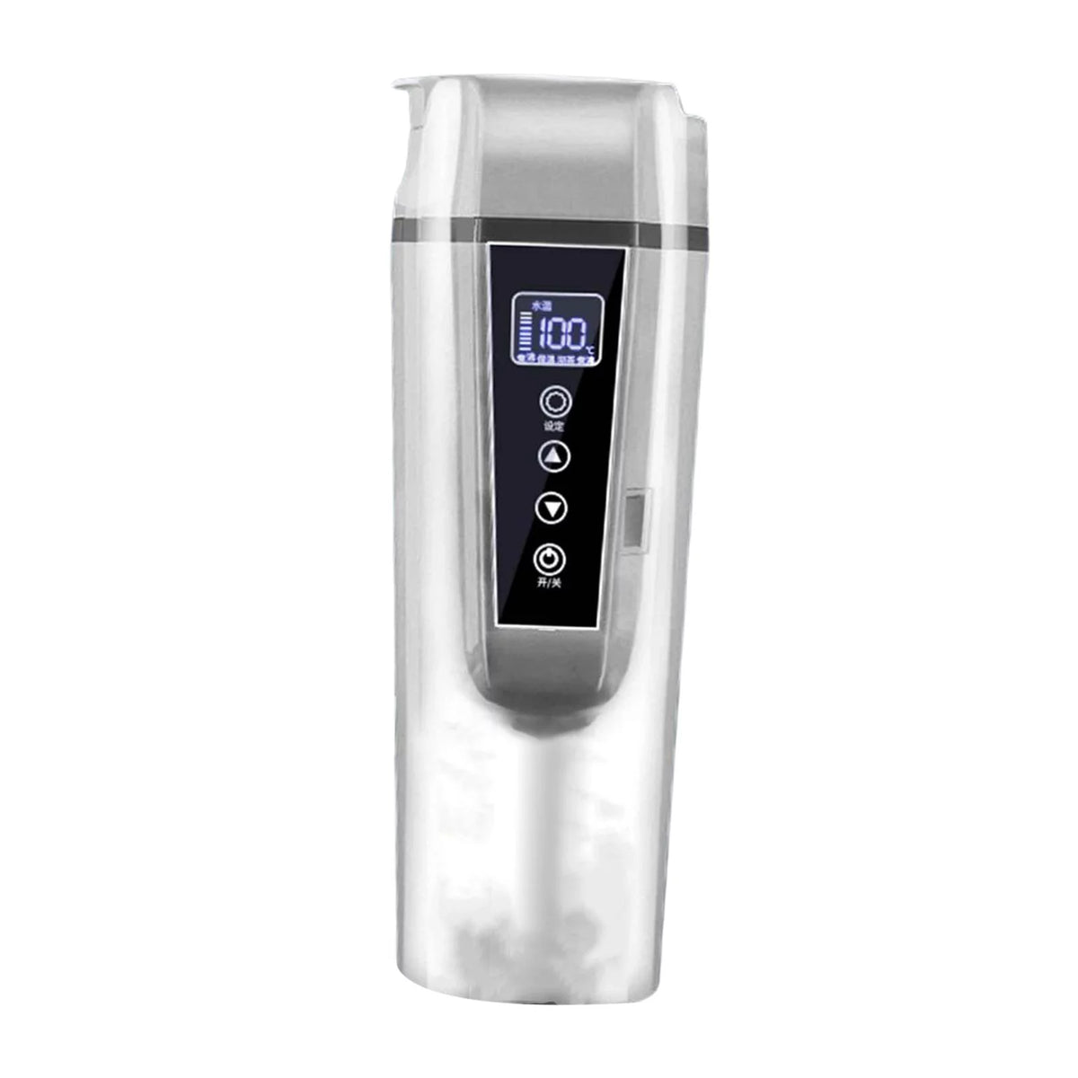 12V/24V Digital Display Heating Cup White L38846
