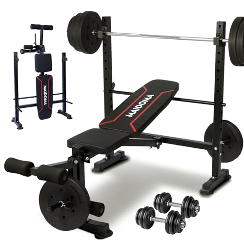 Adjustable Incline Decline Flat Weight Bench with Leg Extension & Curl O822768