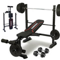 Adjustable Incline Decline Flat Weight Bench with Leg Extension & Curl O822768
