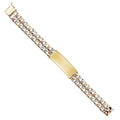 14K Nugget Cuban Link ID Bracelet - 8.5" G578
