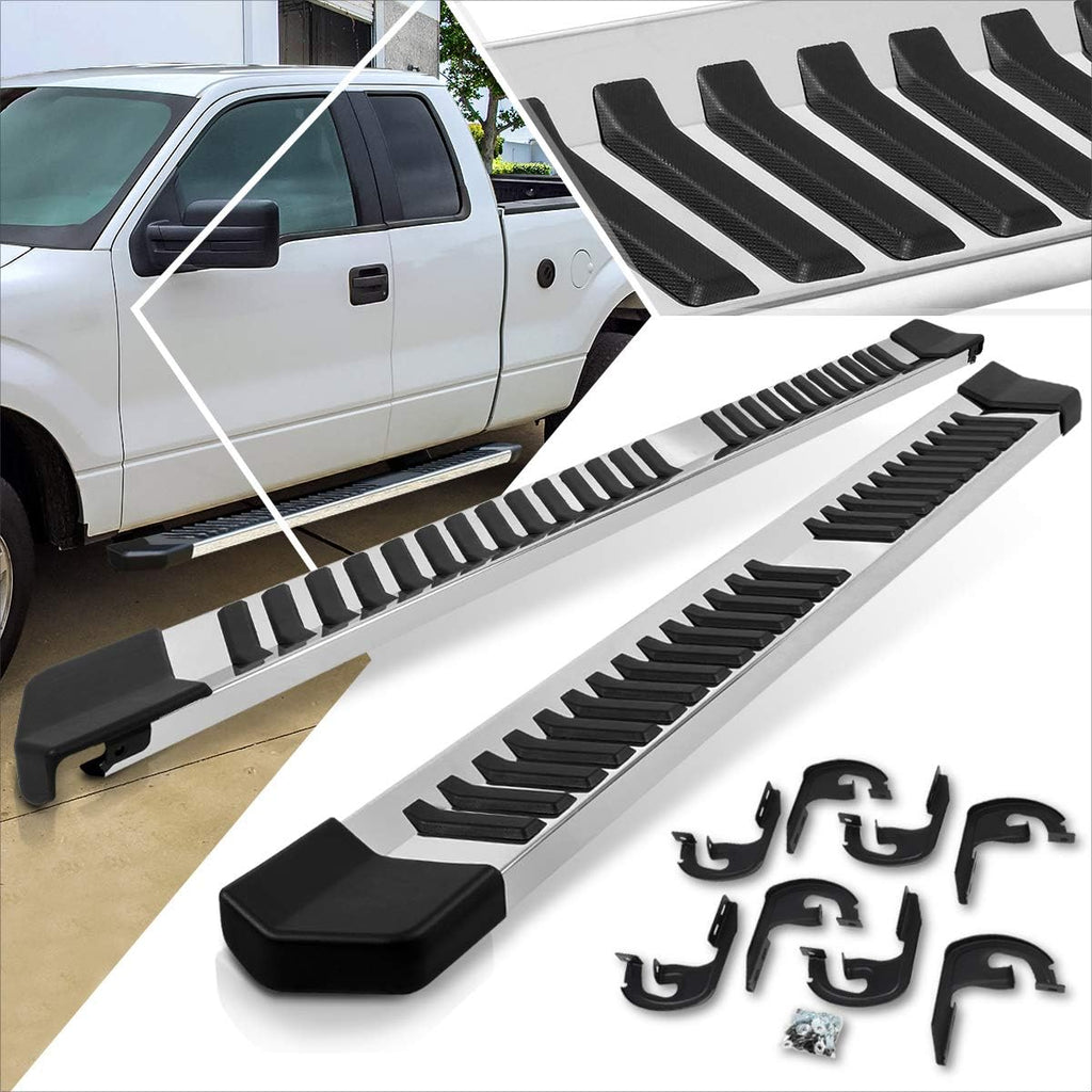 Black Stainless Running Boards Side Steps Nerf Bars S879