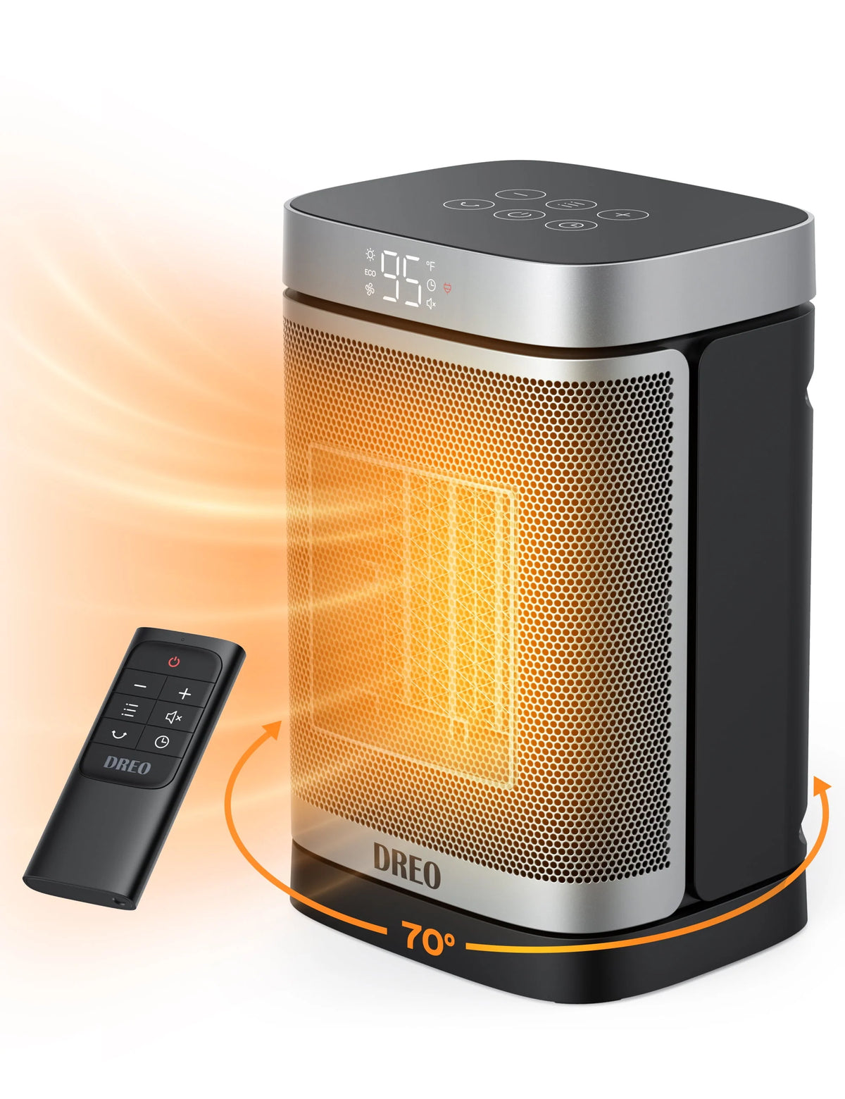 1500W PTC Electric Space Heater with Remote J460646