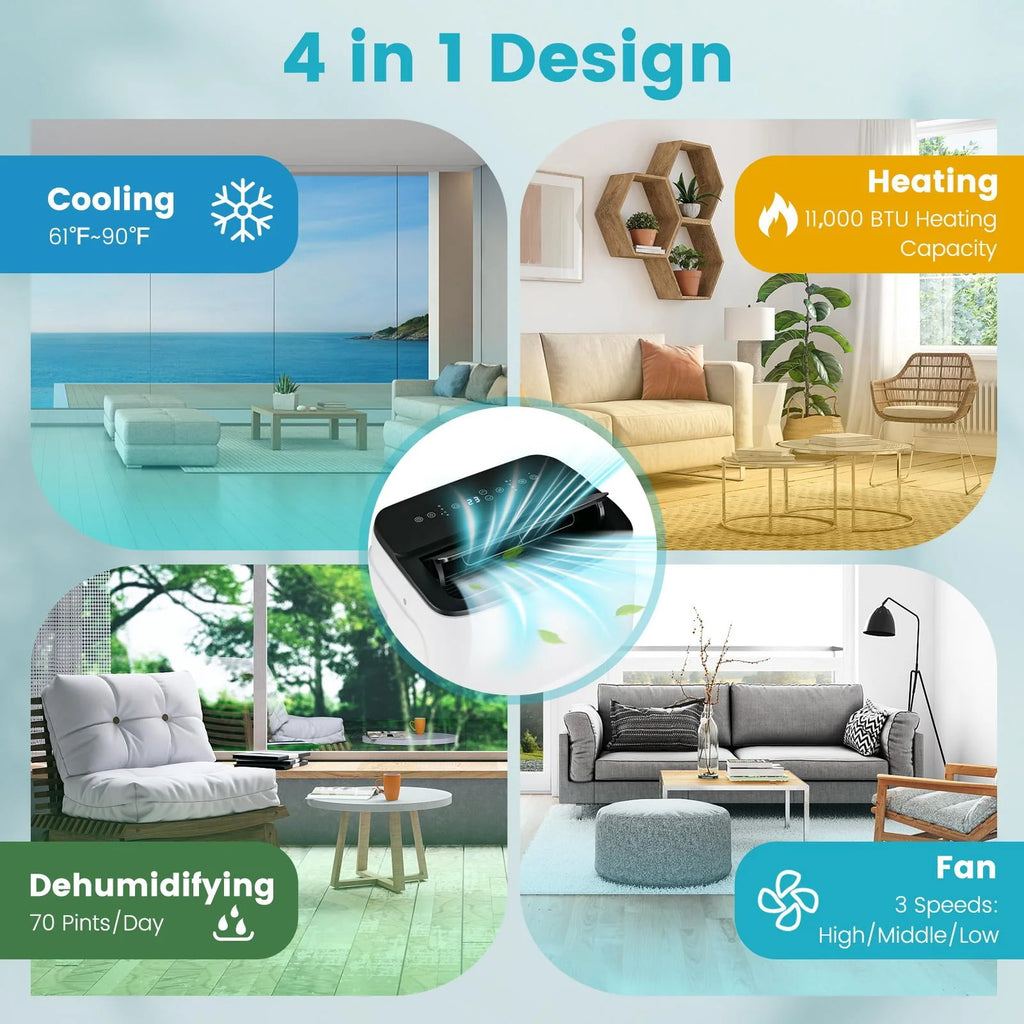 13000 BTU Smart Portable Air Conditioner & Heater C1751