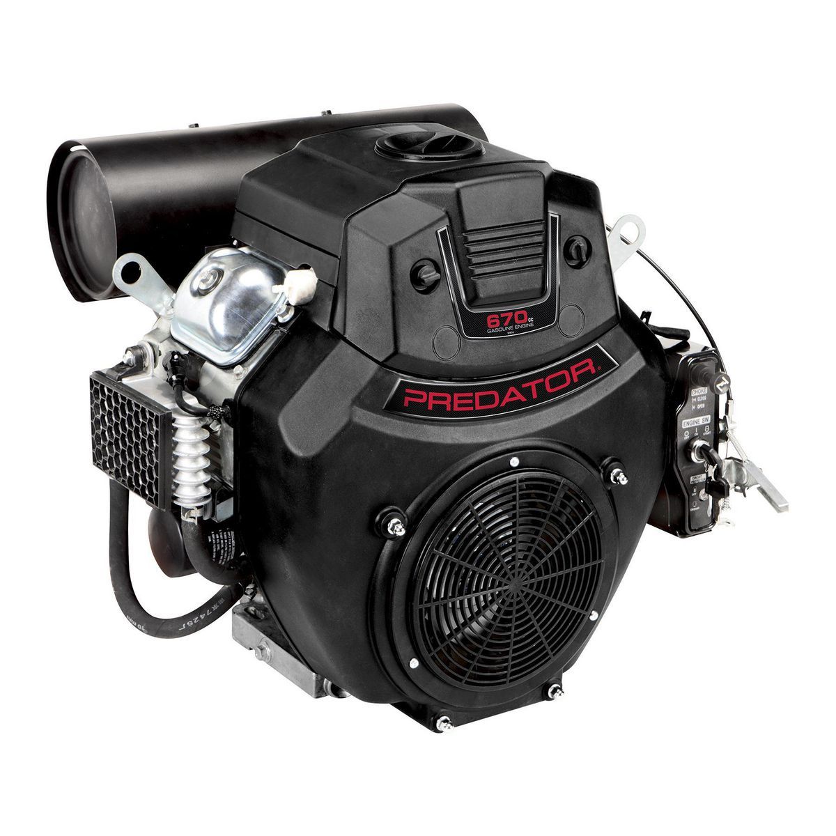 670cc V-Twin Horizontal Shaft Gas Engine V420110