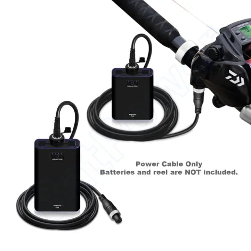 1.0M 2 Pin Electric Fishing Reel Battery Power Cord Cable D3264