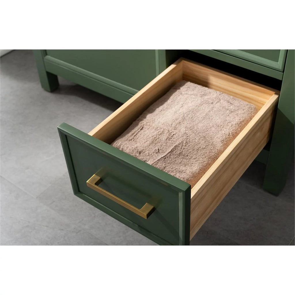36" Green Wood Sink Vanity Cabinet M375667