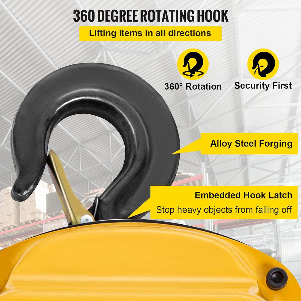 Yellow Pack of 2 Manual Chain Hoist S432704