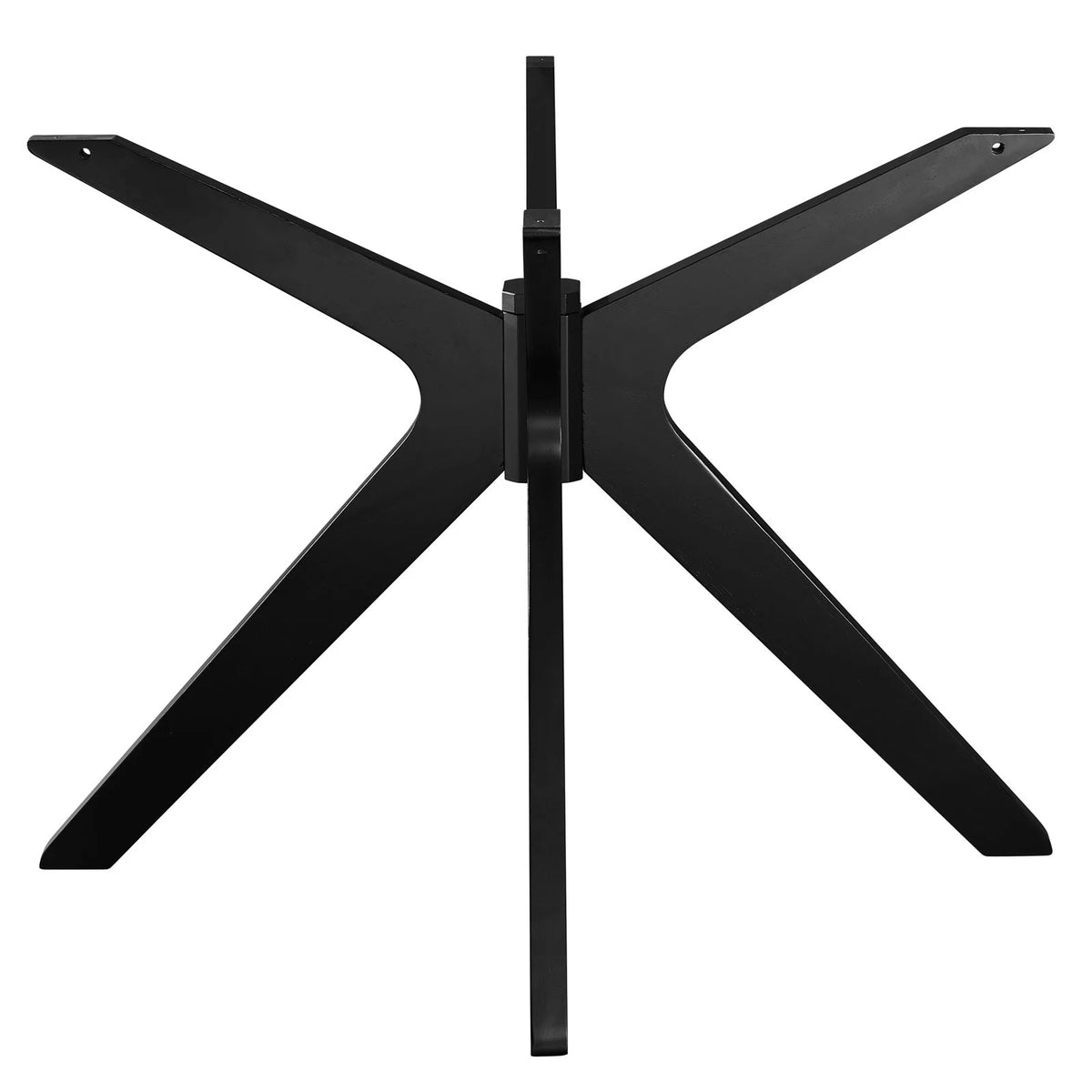 50 inch Round White Black Wood Dining Table F49852