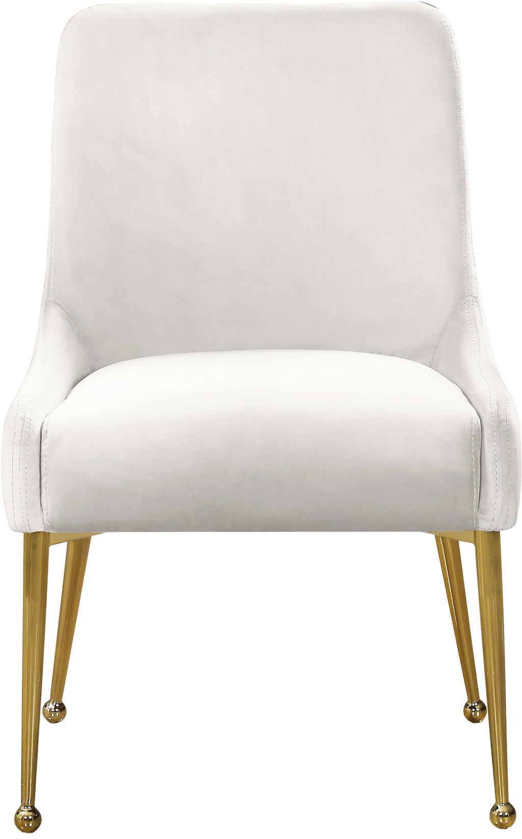 Cream Velvet Dining Chair Set of 2 C7922