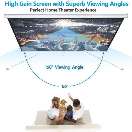 100 Diagonal 16:9 Projector Screen D185