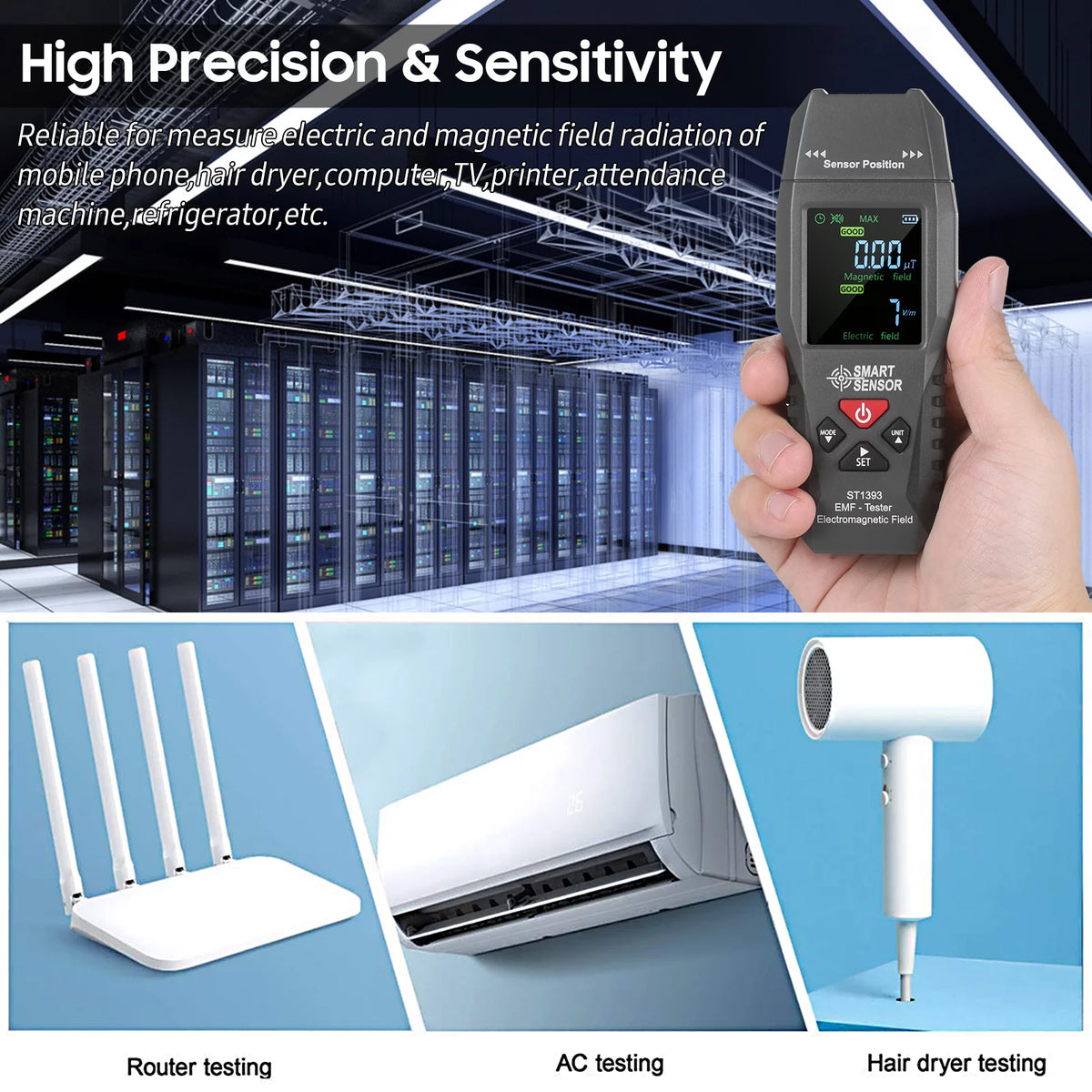 Digital LCD Handheld EMF Detector H630900
