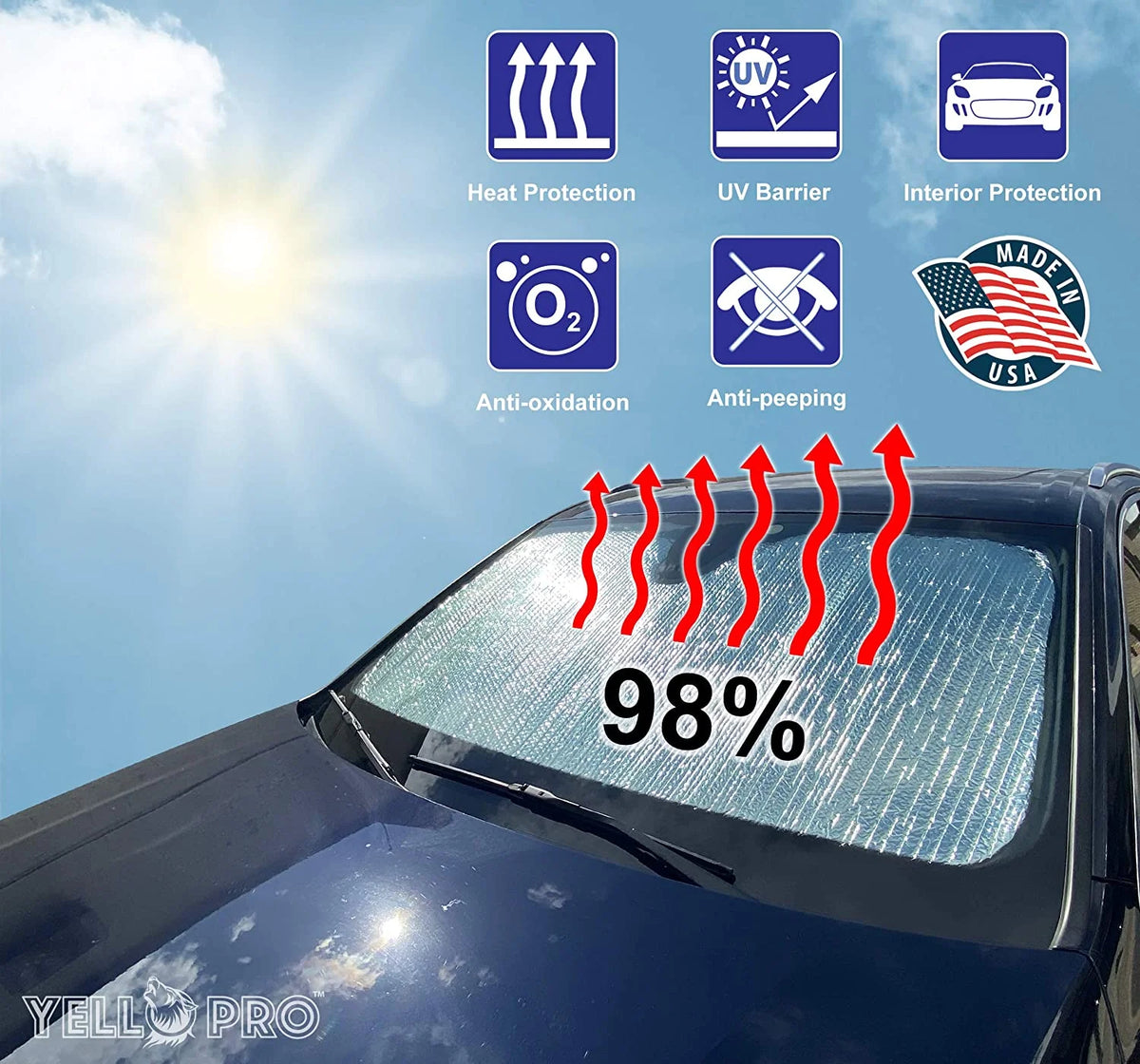 Windshield Sunshade for Dodge RAM ProMaster City C824