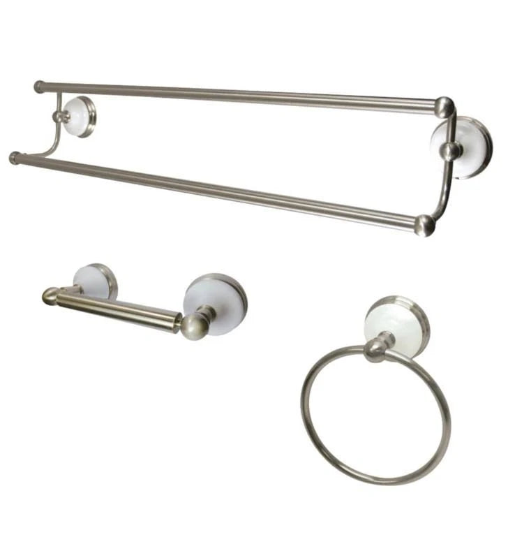 Victorian 3-Piece Bathroom Hardware, Polished Brass I49531
