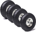 (4 Pack) 4.10/3.50-4 Replacement Tire and Wheel with 10 Inner Tube R982