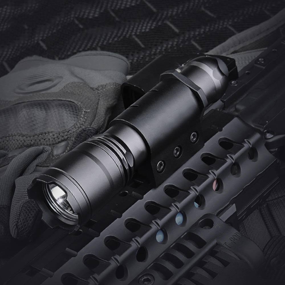1100 Lumens Tactical Flashlight LED Work Lamp Emergency Lantern V838