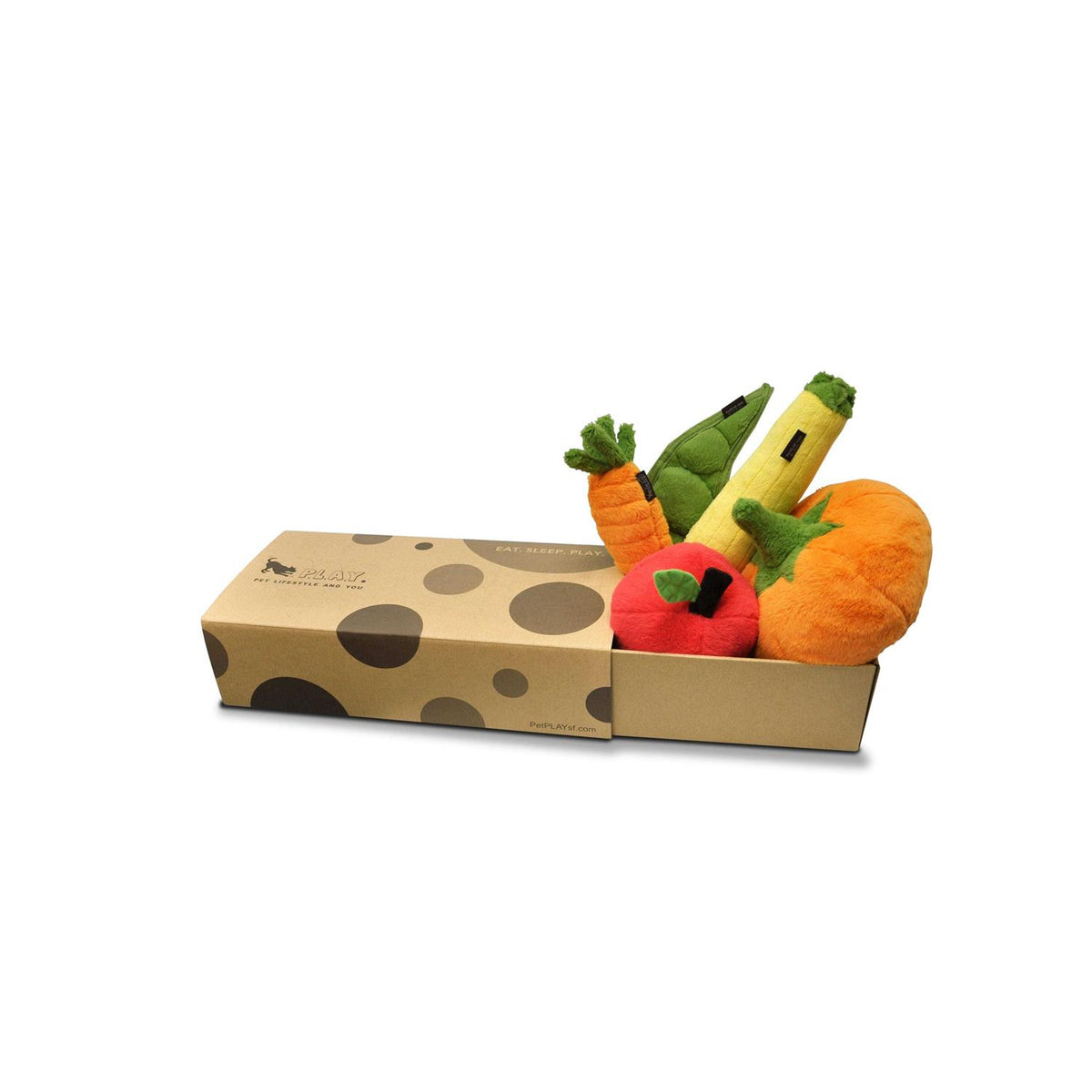 Plush Carrot Dog Toy A84385