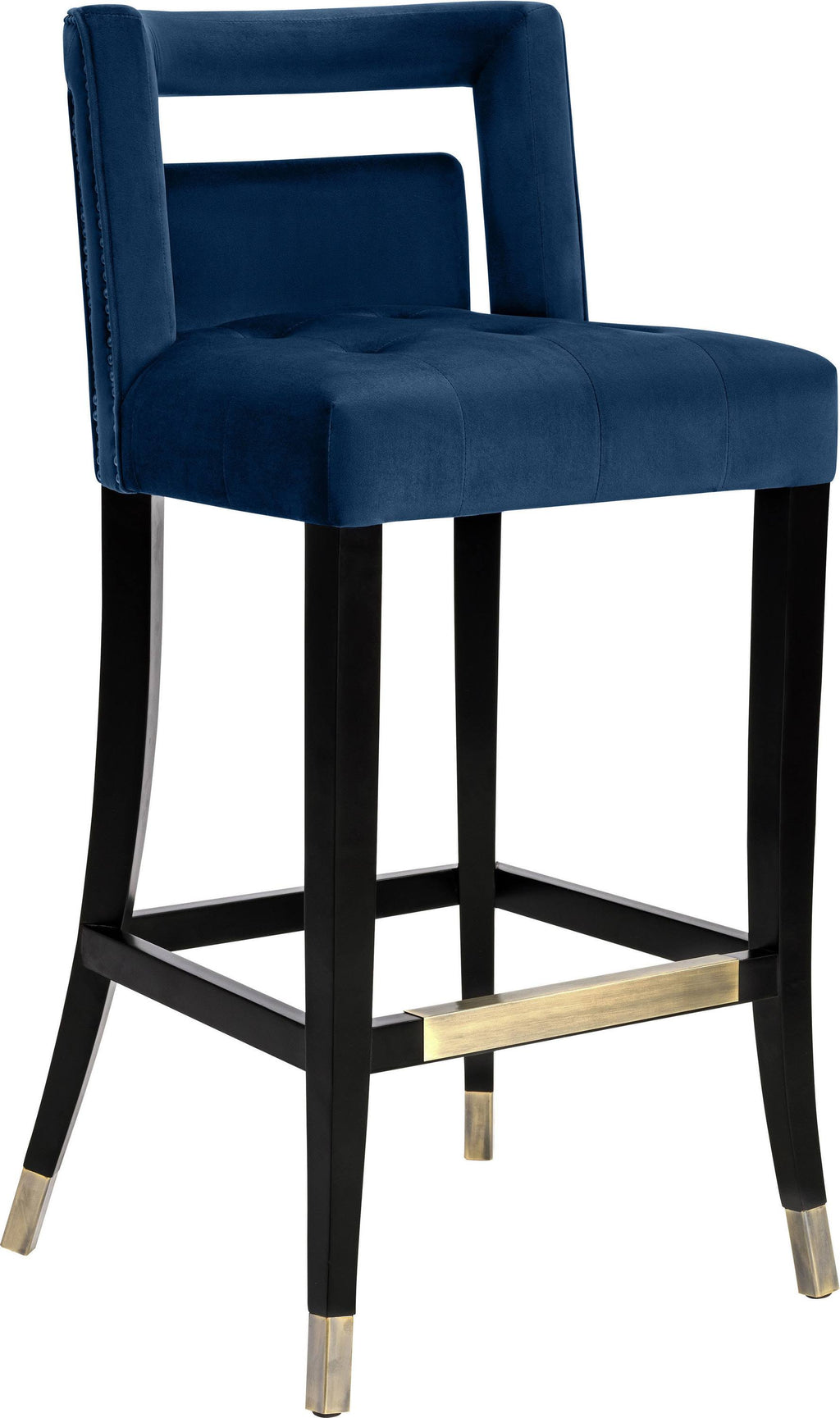 Navy Velvet Stool S898382