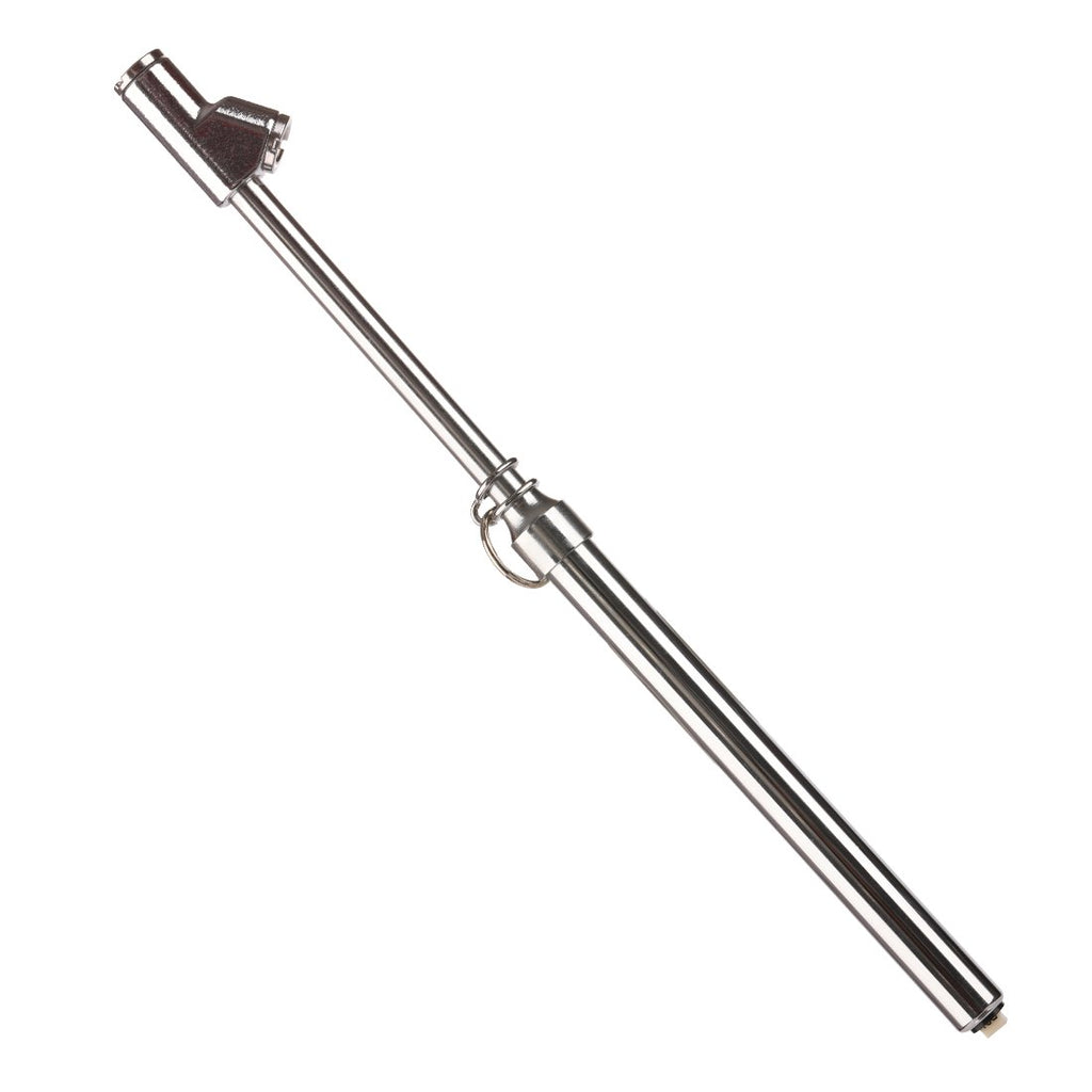 Tire Pressure Gauge 10-150PSI 100-1000KPa Dual Head Chucks Silver (10 Packs) I415507