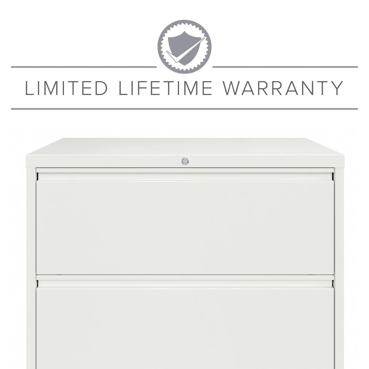 36 Inch Wide 4 Drawer Metal Lateral File Cabinet White D45163