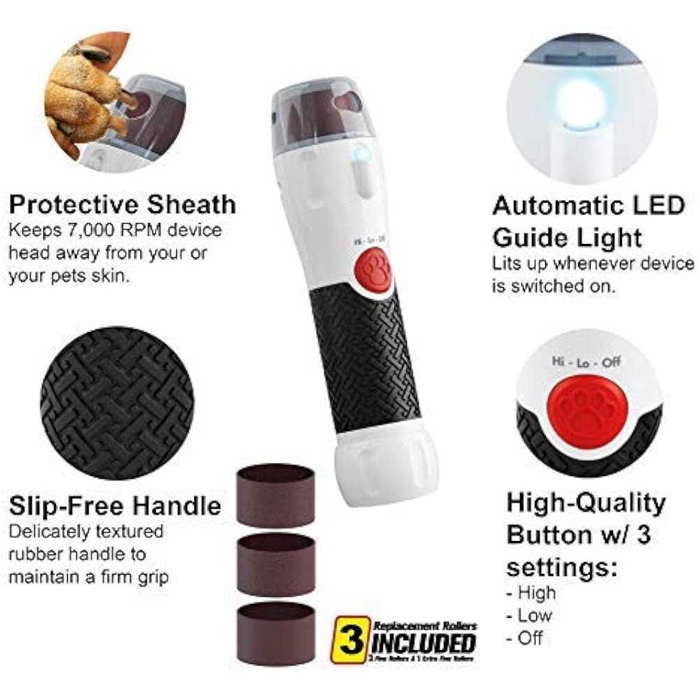 Pet Nail Rotating File Dog Nail Grinder Trimmer 3 Modes X3203