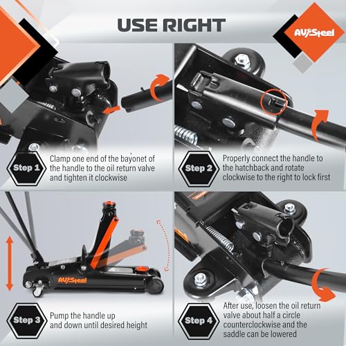 2.5 Ton Low Profile Steel Hydraulic Floor Jack B53258