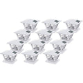 White 12 Pack Solar Post Cap Light with Base Adapter F704