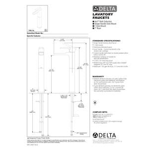 Single Handle Chrome Vessel Sink Faucet I928937
