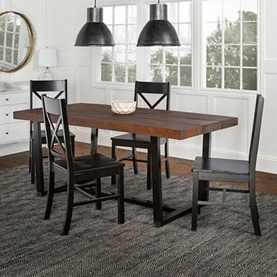 5 Piece Solid Wood Dining Set B85093