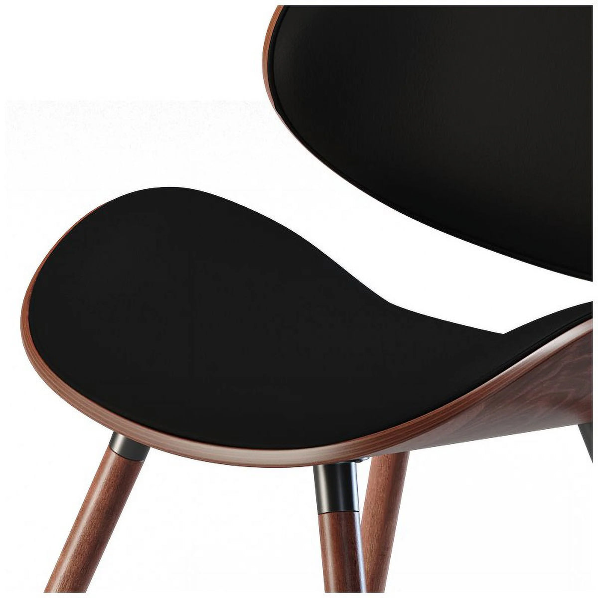Black Faux Leather Dining Chair S11843