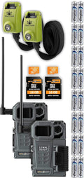Cellular Trail Camera Twin Pack with Two SD Cards, Batteries, and Reinforced Strap M39952