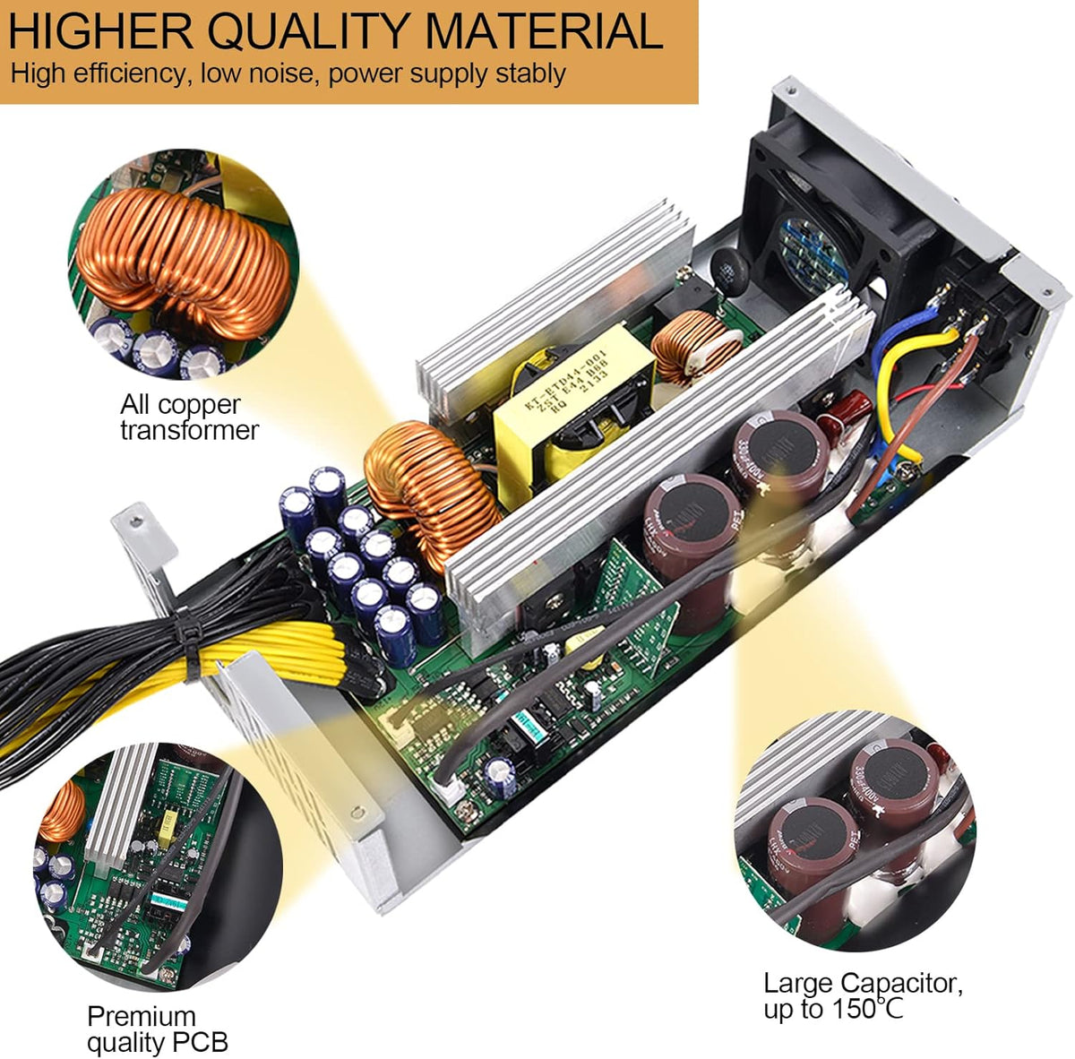 2000W 2U Mining Power Supply W287