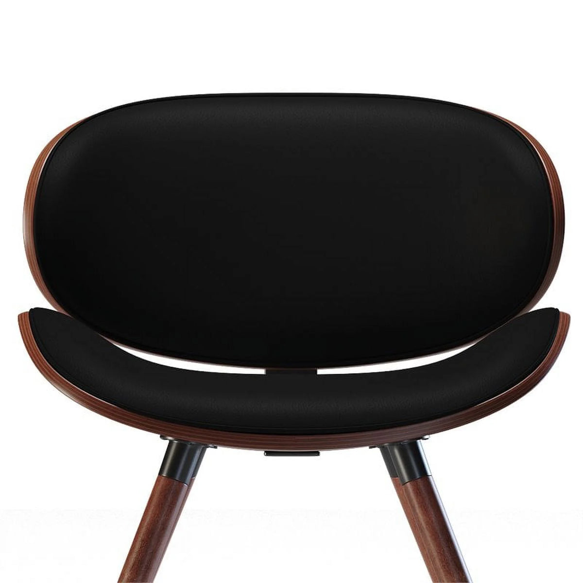 Black Faux Leather Dining Chair S11843