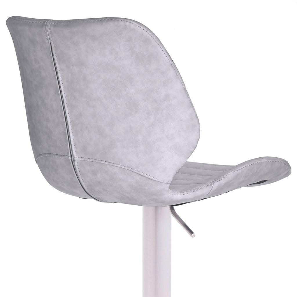 Vintage Light Grey Adjustable Swivel Barstool J269