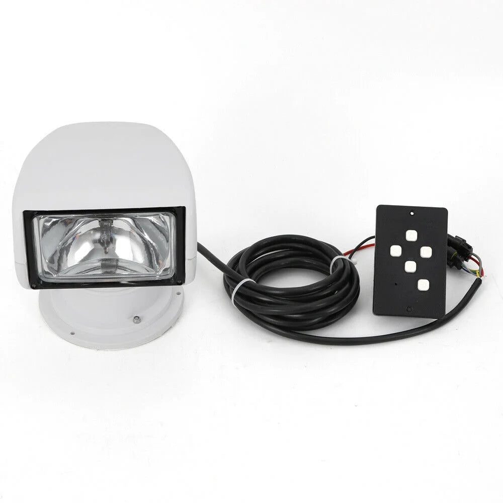 12V 100W Marine Spotlight Remote Control Searchlight 360° Rotate Waterproof G82894