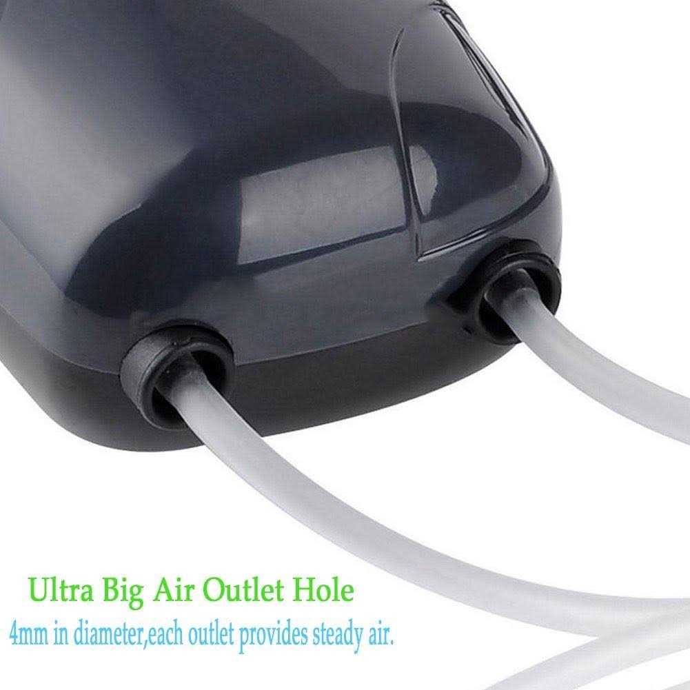 2 Air Bubble Disk Stone Aerator Aquarium Fish Tank Pond Pump Hydroponic Oxygen with 2M Silicone Tube I406892