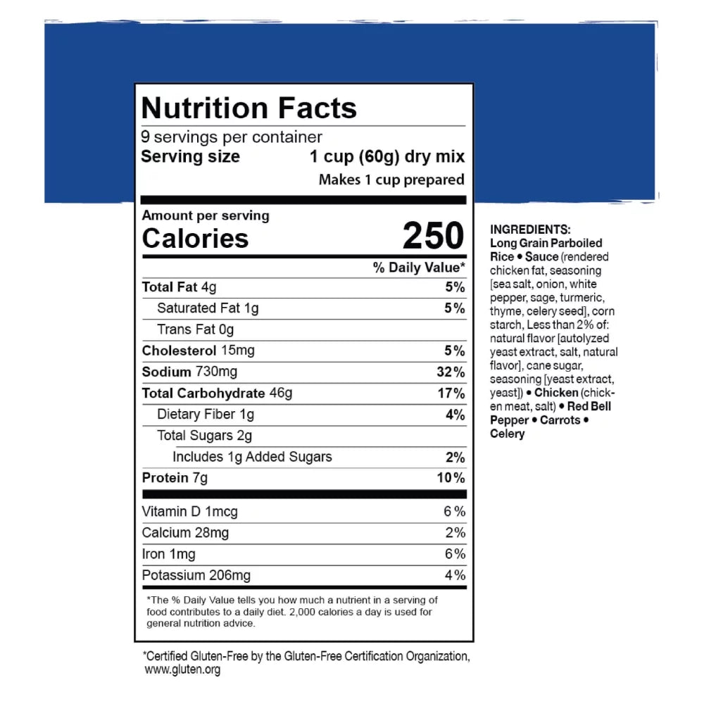(6 Cans) Rice & Chicken #10 Can Emergency Survival Food F7014