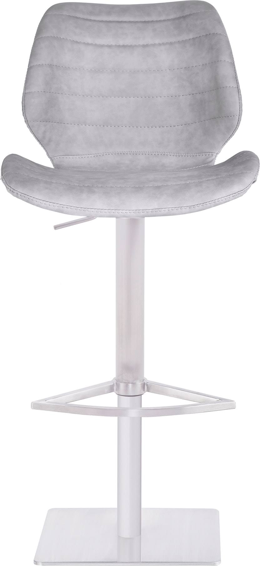 Vintage Light Grey Adjustable Swivel Barstool J269
