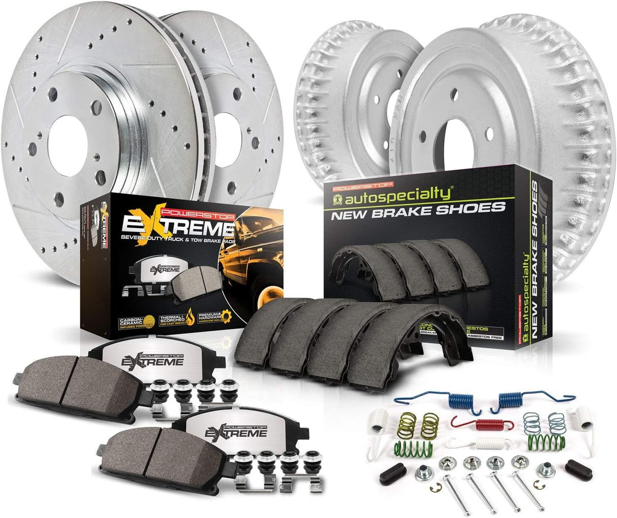 Front and Rear Carbon Fiber Ceramic Brake Kit F182077