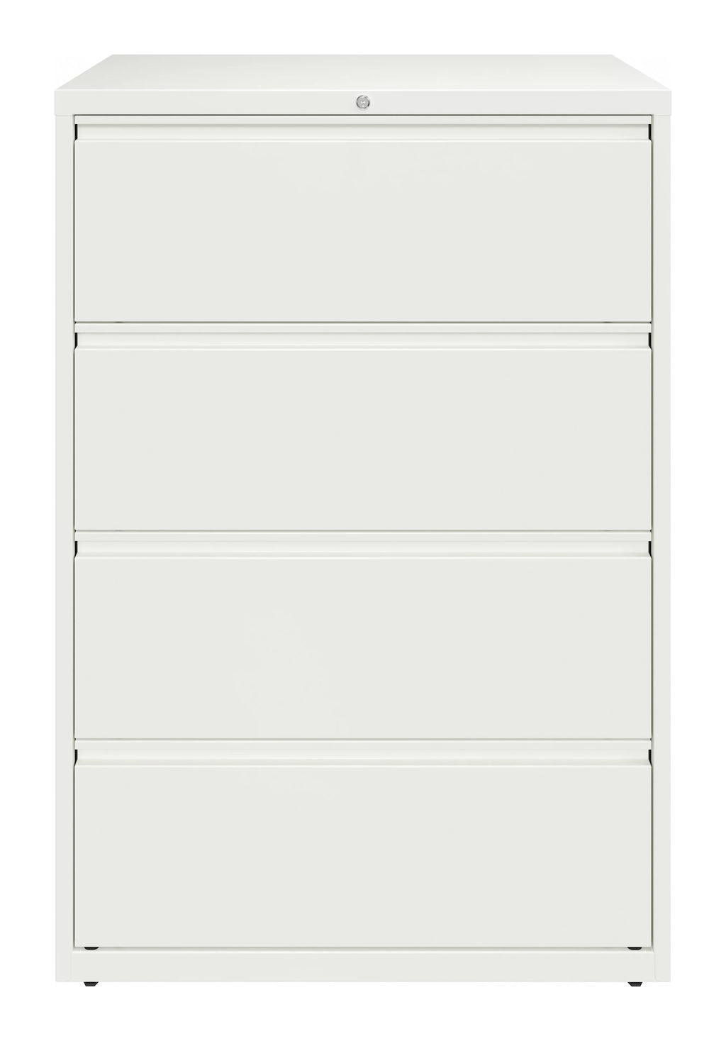 36 Inch Wide 4 Drawer Metal Lateral File Cabinet White D45163