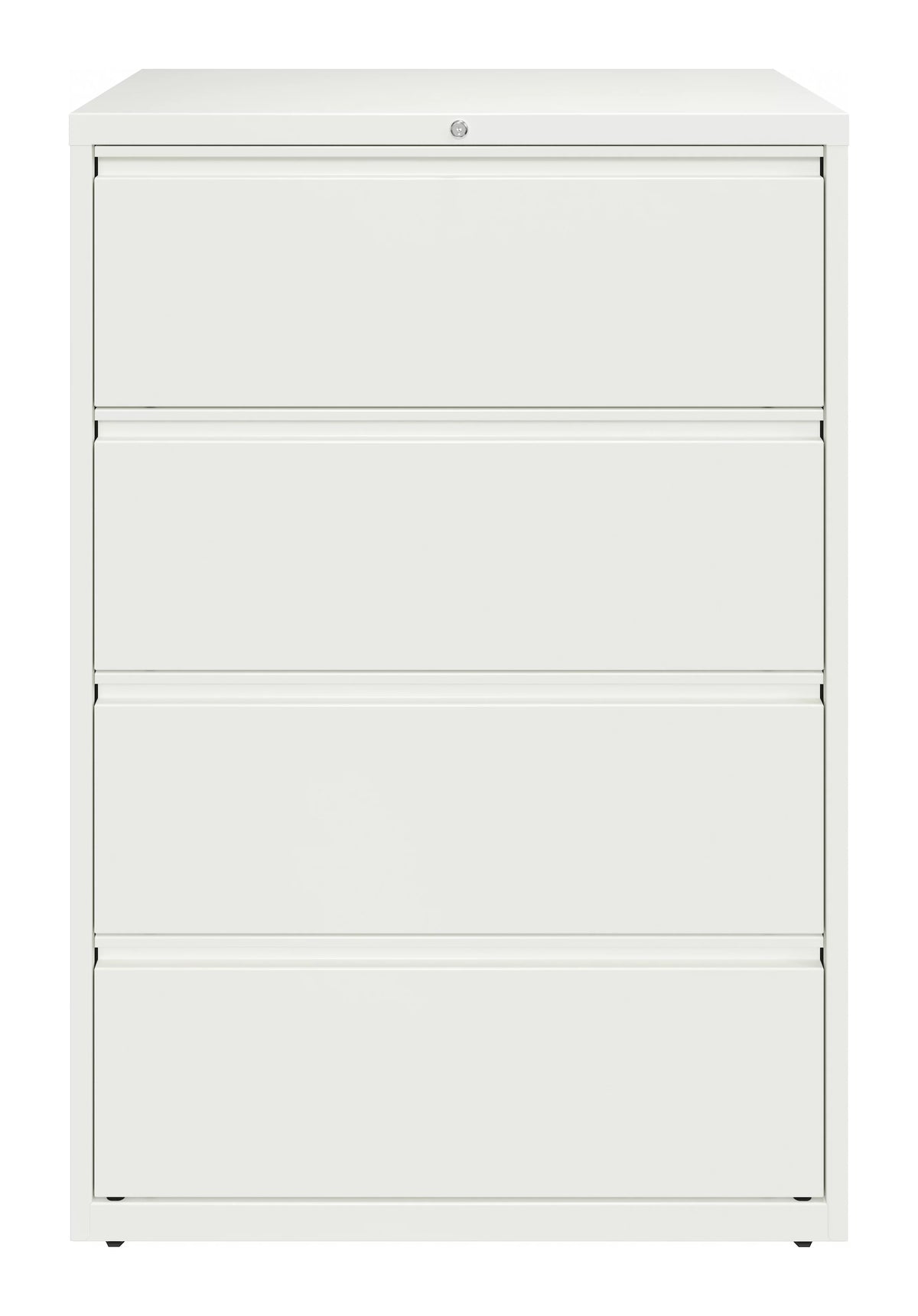 36 Inch Wide 4 Drawer Metal Lateral File Cabinet White D45163