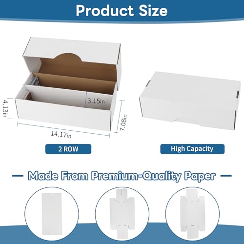 6 Set Cardboard Card Storage Box Q58953