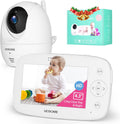 Baby Monitor with Camera and Audio, Night Vision, PTZ, Motion Detection, Temperature Monitor, 2-Way Talk B838284