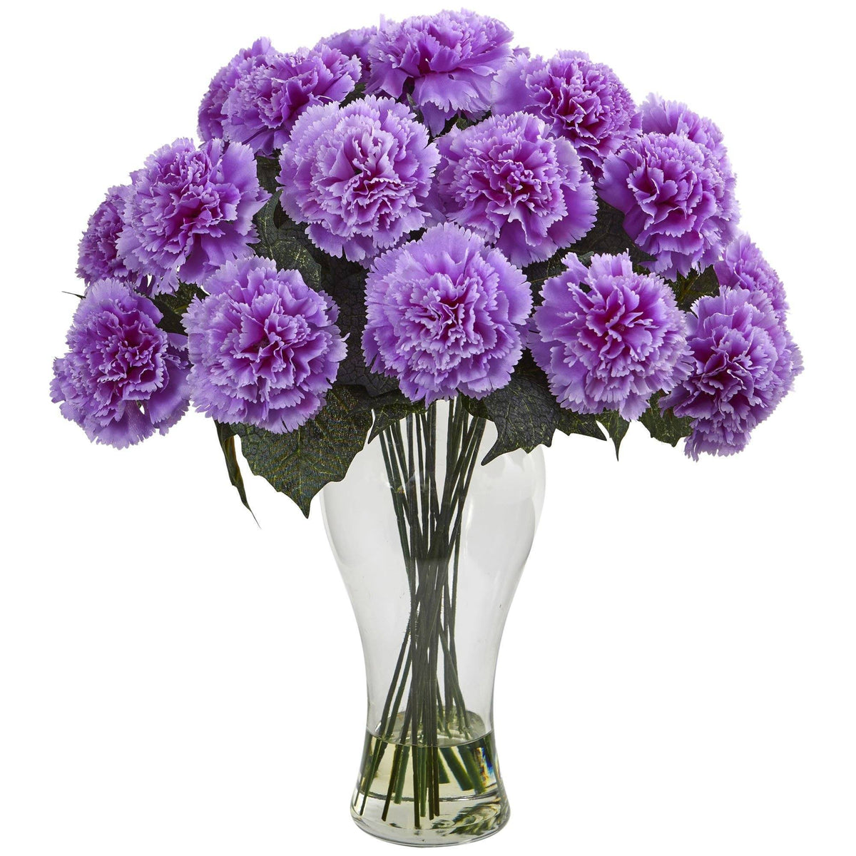 Orange Carnation Arrangement with Vase T190871