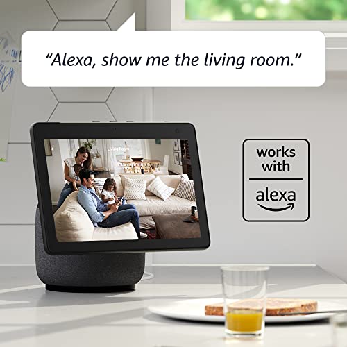 Compact indoor plug-in smart security camera, 1080p HD video, night vision, motion detection, two-way audio, 2 cameras (White) S676