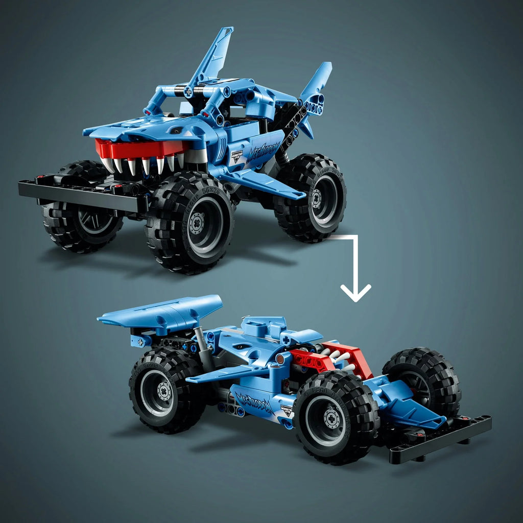 Pull Back Shark Truck to Car Toy 2 in 1 D431106