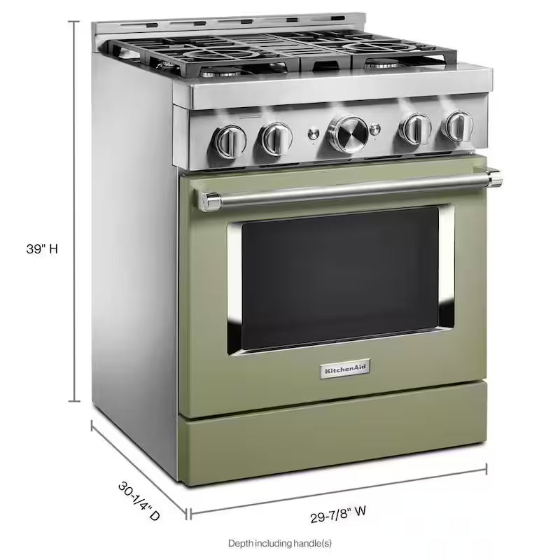 4.1 cu. ft. Smart Gas Range with Self-Cleaning and True Convection Y108162