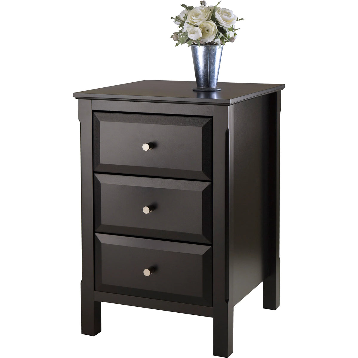 Black Nightstand Accent Table P15458
